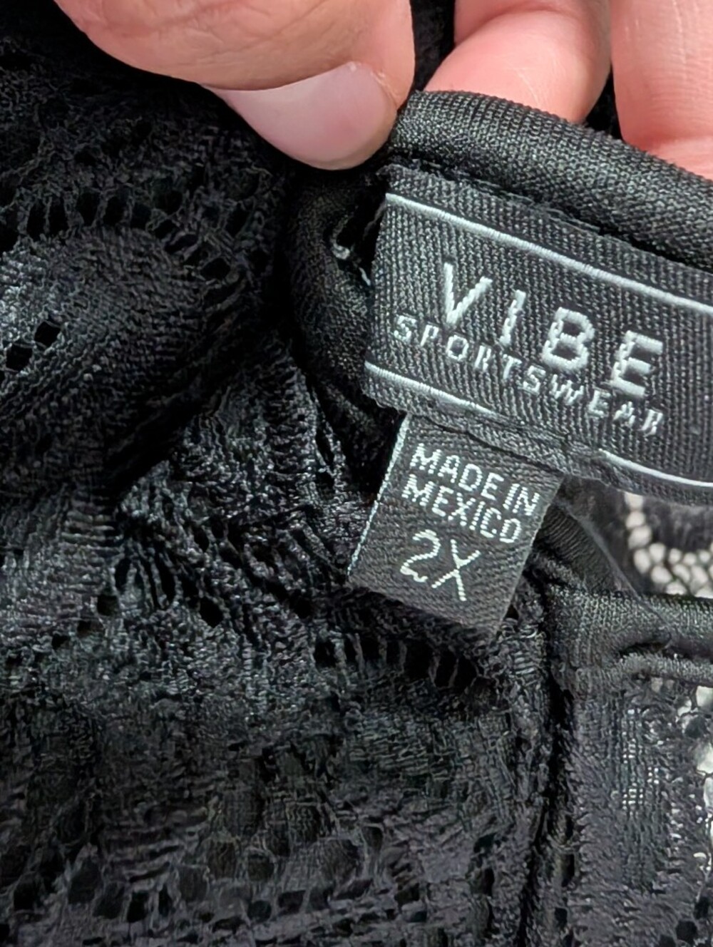 2X VIBE - Black Lace & Magenta Floral Sleeveless Dress - Picture 3 of 3